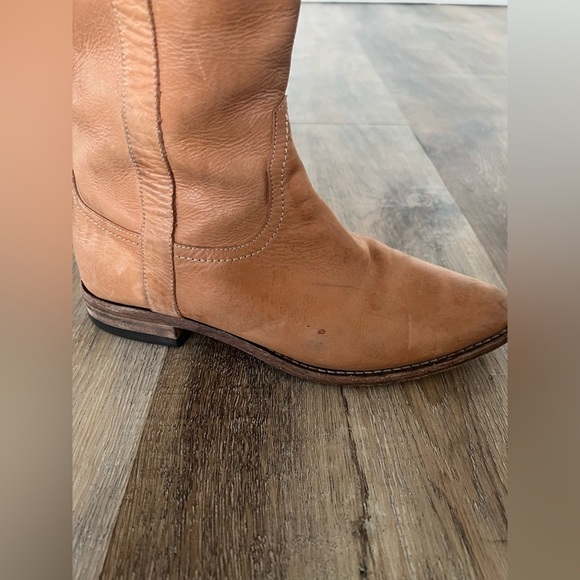 Spirit by Lucchese Tan Western Riding Leather Boots - Picture 9 of 16